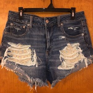 American Eagle high waisted festival short